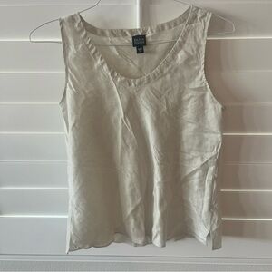 Sold sold Eileen Fisher Tan Fitted Tank Top %100 sink